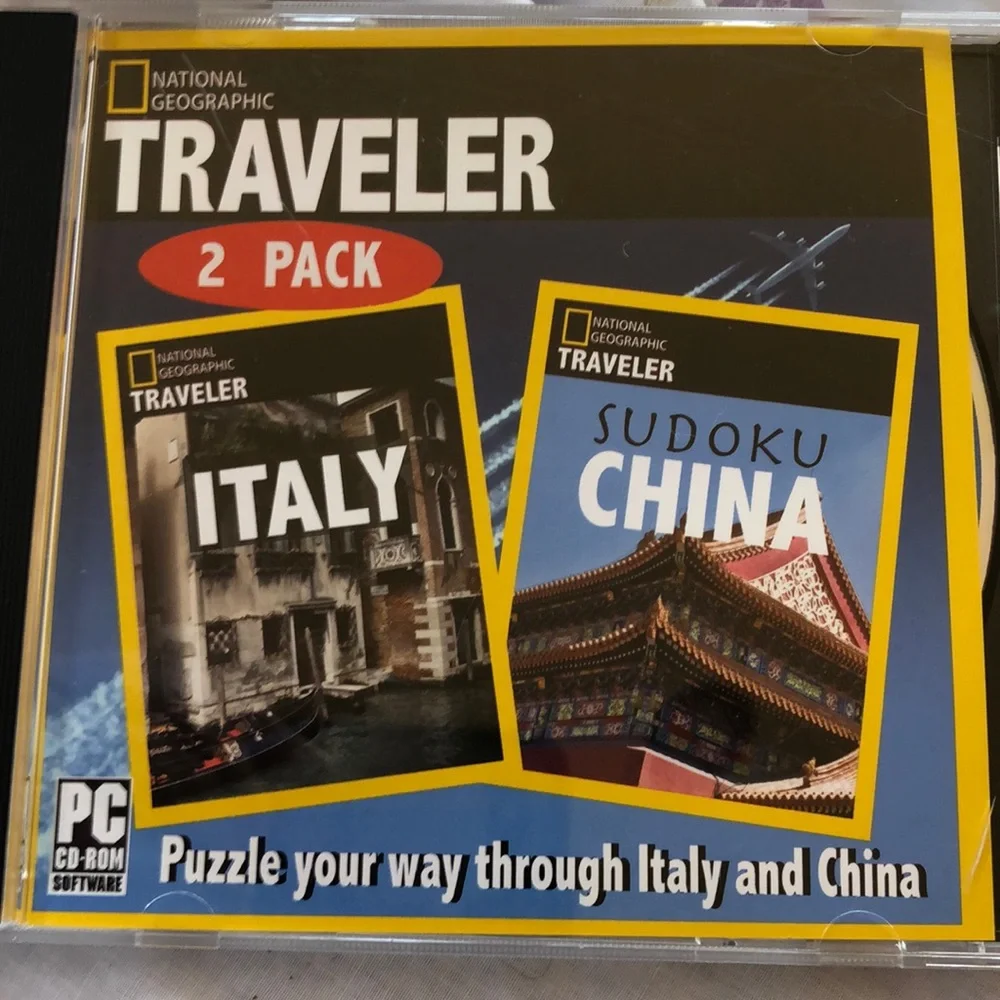 2 games on one CD sudoko travel games